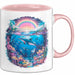 Delfin Tierliebhaber Tasse Geschenk Lustige Geschenkidee Spruch Regenbogendelfin Unterwasser Rosa Trendation