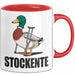 Stockente Tasse Geschenk Lustige Geschenkidee Spruch Stockente Rot Trendation