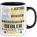 Segler Geschenk Tasse Lustiger Spruch Erheben Sie Sich Der Segler Betritt den Raum Schwarz Trendation
