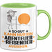 Abenteurreisender Geschenk Tasse So Gut Kann Nur Ein Abenteurreisender Aussehen Geschenkidee Kaffee-Becher Grün Trendation