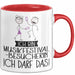 Geschenk für Musikfestival-Besucherin Tasse Lustige Geschenkidee Geburtstag Ich Bin Musikfestival-Besucherin Ich Darf Das Rot Trendation