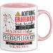 Pferdepflegerin Tasse Geschenk Lustiger Spruch Bitte Erheben Sie Sich Seine Majestät Die Pferdepflegerin Betritt Den Raum Rosa Trendation