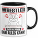 Wrestler Tasse Geschenk für Wrestler Der Mann Der Alles Kann Geschenkidee zum Geburtstag Schwarz Trendation