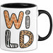 Wilde Tiere Tasse Geschenk Lustige Geschenkidee Spruch Wild Schwarz Trendation