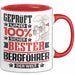 Bergführer Geschenk Lustiger Spruch für Bergführer Geschenkidee Bester Bergführer Der Welt Rot Trendation