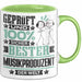 Musikproduzent Geschenk Lustiger Spruch für Musikproduzent Geschenkidee Bester Musikproduzent Der Welt Grün Trendation