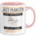 Jazz-Pianistin Und Prinzessin Tasse Geschenk Für Eine Jazz-Pianistin Geburtstag Was Ist Deine Superkraft Rosa Trendation