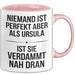 Ursula Tasse Geschenk Niemand Ist Perfekt Ursula Verdammt Nah Dran Geschenkidee Rosa Trendation