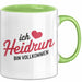 Heidrun Tasse Geschenk Ich Bin Vollkommen Heidrun Geschenkidee Geburtstag Grün Trendation