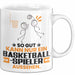 Basketballspieler Geschenk Tasse So Gut Kann Nur Ein Basketballspieler Aussehen Geschenkidee Kaffee-Becher Weiß Trendation