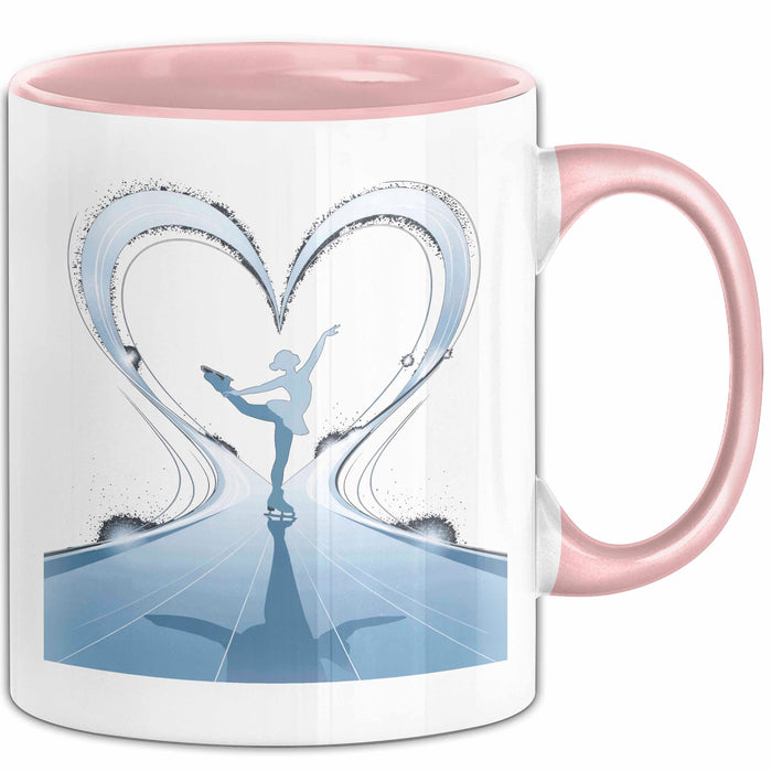 Eiskunstläufer Tasse Geschenk Lustige Geschenkidee Spruch Für Eis Künstler Rosa Trendation