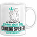 Curling-Spieler Geschenk Tasse So Gut Kann Nur Ein Curling-Spieler Aussehen Geschenkidee Kaffee-Becher Weiß Trendation