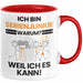 Serienjunkie Geschenk Tasse Lustiger Spruch Ich Bin Serienjunkie Warum Weil Ich Es Kann Geschenkidee Bester Serienjunkie Geburtstag Kaffee-Becher Rot Trendation