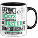 EDM-Enthusiast Geschenk Lustiger Spruch für EDM-Enthusiast Geschenkidee Bester EDM-Enthusiast Der Welt Schwarz Trendation