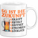Biertrinker Tasse Geschenk Lustige Geschenkidee Spruch 5G Ist Die Zukunft Weiß Trendation