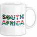 Südafrika Flagge Südafrikanisch Tasse Geschenk Lustige Geschenkidee Spruch Weiß Trendation