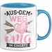 Oma Im Einsatz Tasse Geschenk Muttertag Lustiger Spruch Witzig Blau Trendation