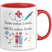 Medizinstudent Arzt Tasse Geschenk Lustige Geschenkidee Spruch Ärzte Retten Leben Mfas Retten Ärzte Rot Trendation
