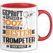 Trompeter Geschenk Lustiger Spruch für Trompeter Geschenkidee Bester Trompeter Der Welt Rot Trendation