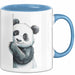 Süßer Panda Tasse Geschenk Lustige Geschenkidee Spruch Blau Trendation
