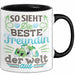 Beste Freundin Tasse "Beste Freundin Der Welt" Geschenkidee für BFF Schwarz Trendation