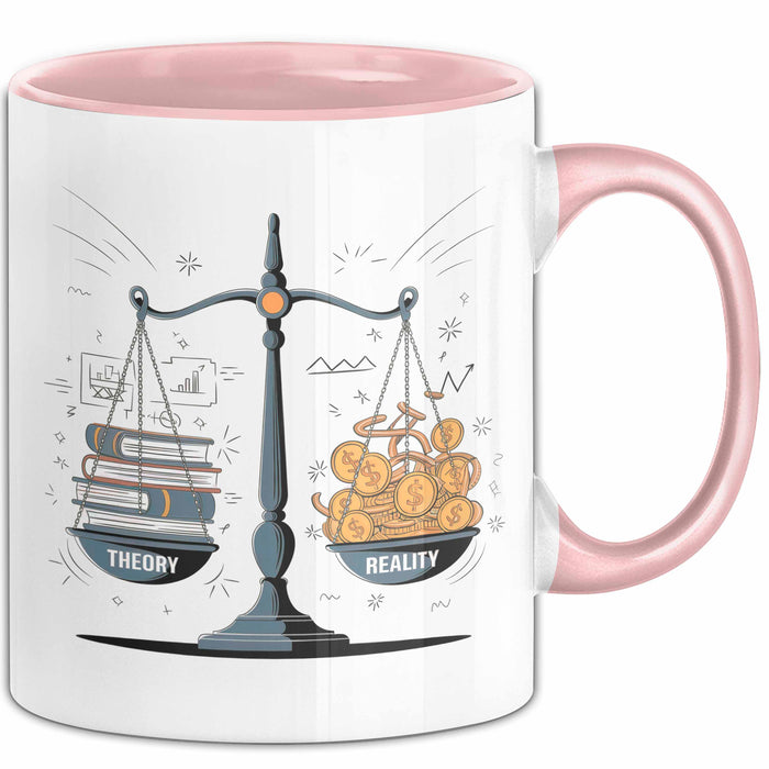 Wirtschaftsstudent Tasse Geschenk Lustige Geschenkidee Spruch Für Theorie Diskutierer Rosa Trendation