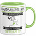 Handballspielerin Und Prinzessin Tasse Geschenk Für Eine Handballspielerin Geburtstag Was Ist Deine Superkraft Grün Trendation
