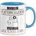 Plattenproduzentin Tasse Geschenk Ich Bin Plattenproduzentin Warum Weil Ich Es Kann Geschenkidee Geburtstag Blau Trendation