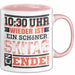 Ski Tasse Geschenk Grafik 10 Uhr 30 Wieder Ist Ein Schöner Skitag Zu Ende Becher Rosa Trendation