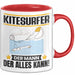 Kitesurfer Tasse Geschenk für Kitesurfer Der Mann Der Alles Kann Geschenkidee zum Geburtstag Rot Trendation