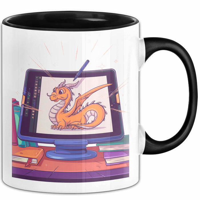 Digital Künstler Tasse Geschenk Lustige Geschenkidee Spruch Für Tablet Kreative Trendation