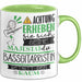 Bassgitarristin Tasse Geschenk Lustiger Spruch Bitte Erheben Sie Sich Seine Majestät Die Bassgitarristin Betritt Den Raum Grün Trendation