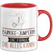 Bungee-Jumperin Geschenk Tasse Becher Die Frau Die Allen Kann Geschenkidee für eine Bungee-Jumperin Lustig Rot Trendation