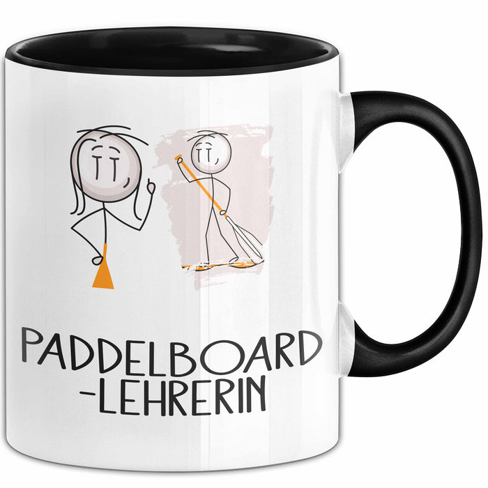 Geschenk für Paddelboard-Lehrerin Tasse Lustige Geschenkidee Geburtstag Ich Bin Paddelboard-Lehrerin Ich Darf Das Trendation