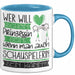 Schauspielerin Tasse Geschenk Spruch Wer Will Schon Prinzessin Sein Wenn Man Auch Schauspielerin Sein Kann Blau Trendation
