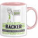 Bäcker Geschenk Tasse Ich Bin Bäcker Aber Sag Doch Einfach Superheld Lustige Geschenkdiee für Bäcker Kaffee-Becher Rosa Trendation