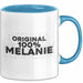 Melanie Tasse Original 100% Melanie Geschenk Blau Trendation