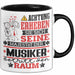Musiker Geschenk Tasse Lustiger Spruch Erheben Sie Sich Der Musiker Betritt den Raum Schwarz Trendation