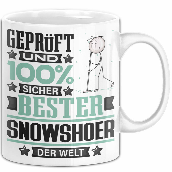 Snowshoer Geschenk Lustiger Spruch für Snowshoer Geschenkidee Bester Snowshoer Der Welt Weiß Trendation