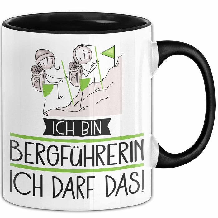 Geschenk für Bergführerin Tasse Lustige Geschenkidee Geburtstag Ich Bin Bergführerin Ich Darf Das Trendation