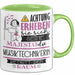 Musiktechnikerin Tasse Geschenk Lustiger Spruch Bitte Erheben Sie Sich Seine Majestät Die Musiktechnikerin Betritt Den Raum Grün Trendation