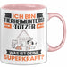 Tierheimunterstützer Tasse Geschenk für Tierheimunterstützer Geburtstag Lustiger Spruch Kaffee-Becher Was Ist Deine Superkraft Rosa Trendation