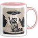 Waschbär Tierliebhaber UFO Alien Tasse Geschenk Lustige Geschenkidee Spruch Rosa Trendation