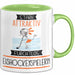 Eishockeyspielerin Tasse Geschenk Becher Stark Attraktiv Furchtlos Eishockeyspielerin Lustige Geschenkidee Grün Trendation