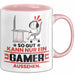 Gamer Geschenk Tasse So Gut Kann Nur Ein Gamer Aussehen Geschenkidee Kaffee-Becher Rosa Trendation