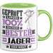 Jäger Geschenk Lustiger Spruch für Jäger Geschenkidee Bester Jäger Der Welt Grün Trendation