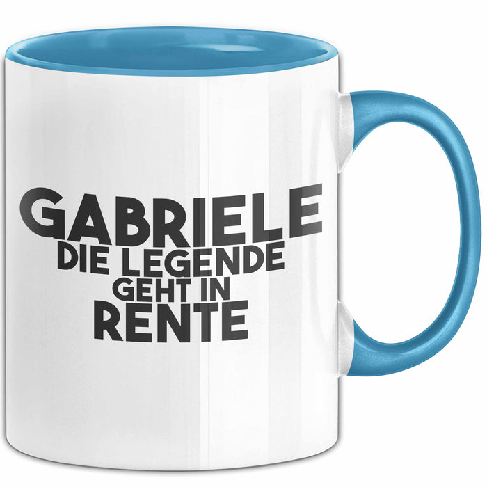 Gabriele Tasse Gabriele – Die Legende Geht In Rente Geschenk