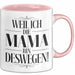 Mama Muttertag Tasse Becher Geschenk Lustige Geschenkidee Spruch Weil Ich Die Mama Bin Deswegen Rosa Trendation