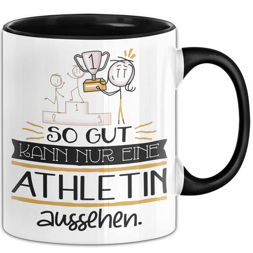 Athletin Geschenk Tasse So Gut Kann Nur Eine Athletin Aussehen Geschenkidee Geburtstag Weihnachten Lustig Trendation