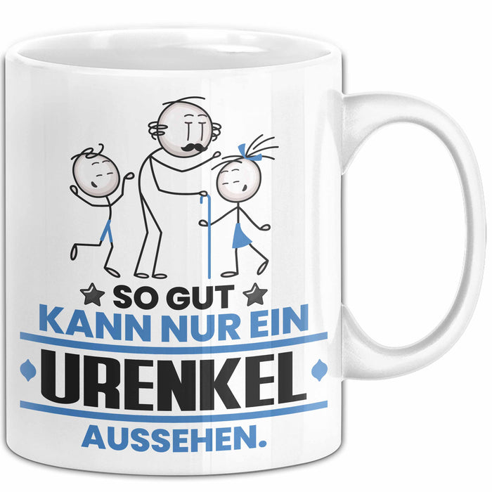 Urenkel Geschenk Tasse So Gut Kann Nur Ein Urenkel Aussehen Geschenkidee Kaffee-Becher Weiß Trendation